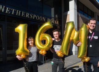 Wetherspoon and CLIC Sargent celebrate their £16 million milestone Wetherspoons & CLIC Sargent raise over £16 million together