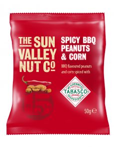 The Sun Valley Nut Co. is adding a brand-new Spicy BBQ Peanuts and Corn with Tabasco® Brand Seasoning flavour to its range