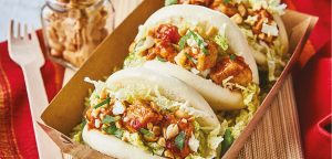 Our 'On the Plate' feature this month features Quorn's Bao Buns with the recipe developed by Mark Robinson