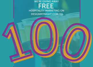 Free Hospitality marketing offered for the DesignMyNight 100